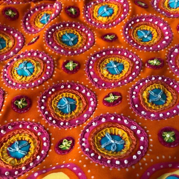 Planet Sea Infant Girl Swimwear Embroidered Stitching Orange Size 12 Months - Picture 6 of 7